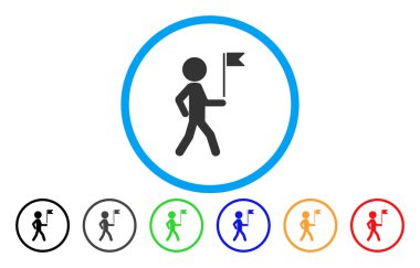 Çocuk bayrak yuvarlak simge Kılavuzu