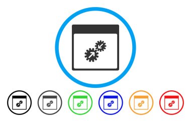 Gears entegrasyonu takvim sayfası simgesini yuvarlak