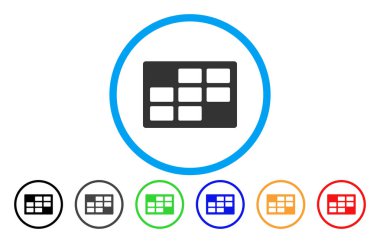 Takvim tablosu yuvarlatılmış simgesini