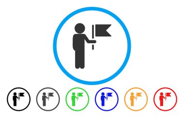 Çocuk Komutan simgesi yuvarlak