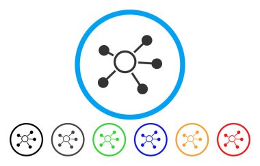 Bağlantıları yuvarlak simgesi