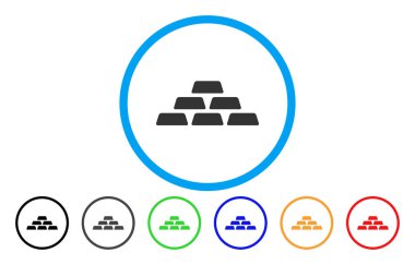 Hazine tuğla yuvarlak simge