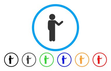 Konuşan çocuk simgesi yuvarlak