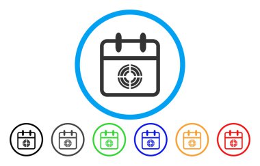 Hedef gün simgesi yuvarlak