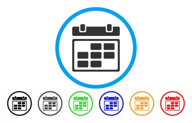 Ay takvimi yuvarlak simge