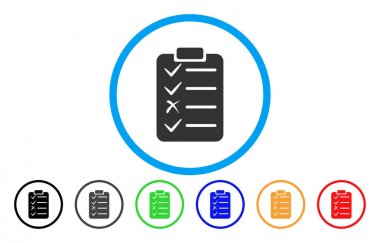 Görev listesi yuvarlak simgesi