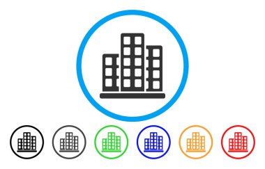 Şehir yuvarlak simge