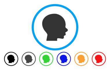 Çocuk profili yuvarlak simge