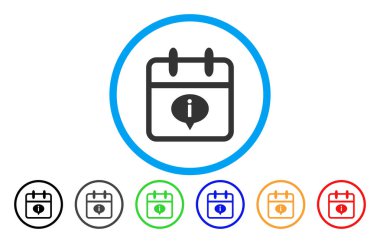 Gün bilgi yuvarlak simgesi