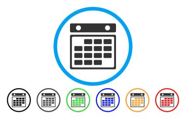 Ay takvimi yuvarlak simge