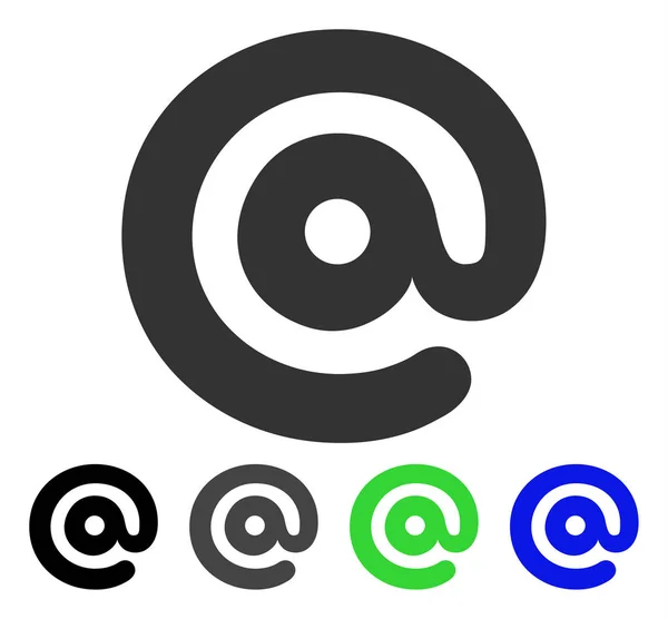 E-posta simgesi düz simgesi — Stok Vektör