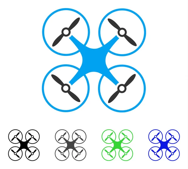 Hava helikopter düz simgesi