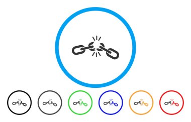 Zincir hasar yuvarlak simge