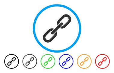 Zincir bağlantı yuvarlak simge