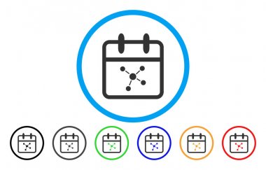 Simge düzeni gün yuvarlak