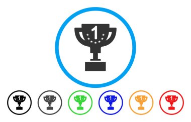 İlk ödül Kupası yuvarlak simge