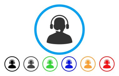 Telefonla satış yuvarlak simge