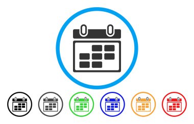 Ay takvimi yuvarlak simge