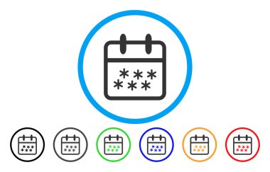 Kış günü simgesi yuvarlak