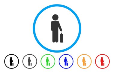 Çocuk Bagaj yuvarlak simge