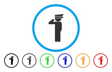 Çocuk görevlisi simgesi yuvarlak