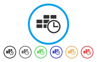 Saat tablo yuvarlak simgesini