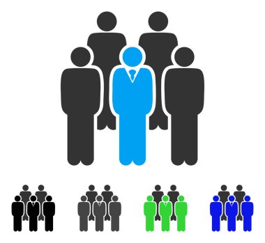 Personel düz simgesi