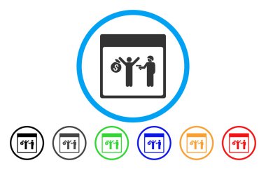 Tutuklama takvim sayfası simgesini yuvarlak