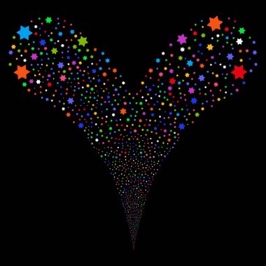 Altı yıldız çeşme akışı işaret