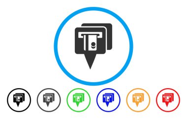 ATM işaretçiler yuvarlak simge