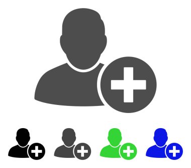 Kullanıcı düz simgesi ekleme