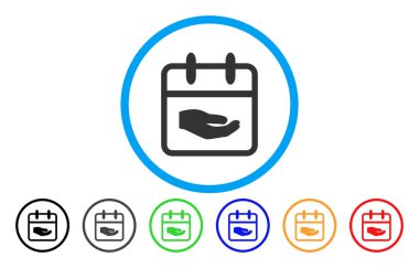 Bağış gün simgesi yuvarlak