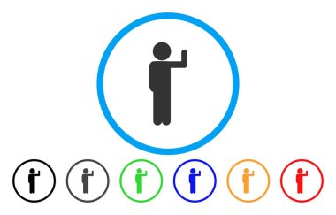 Çocuk oy yuvarlak simge