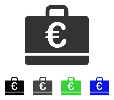 Euro büyük düz simgesi