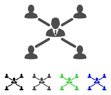 Kullanıcı bağlantıları düz simgesi