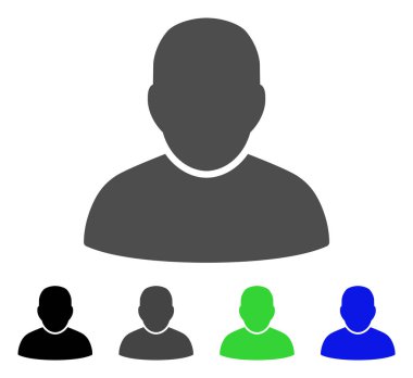 Kullanıcı düz simgesi