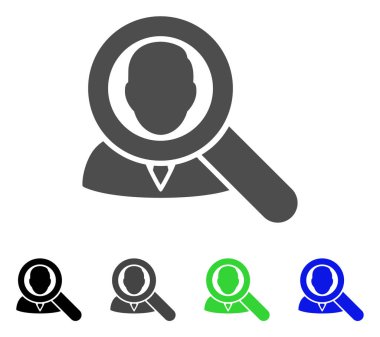 Kullanıcı düz simgesini bulun