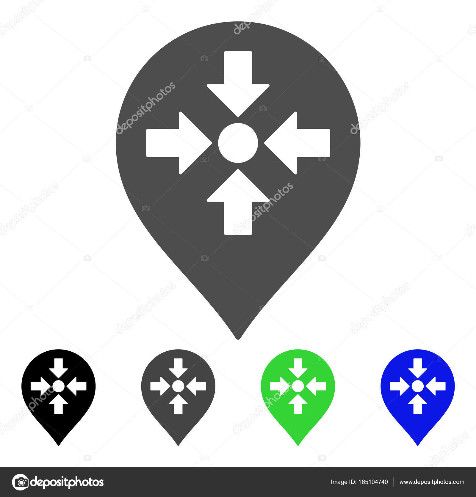 Markierung Des Treffpunkts Flaches Symbol Stockvektor C Ahasoft 165104740