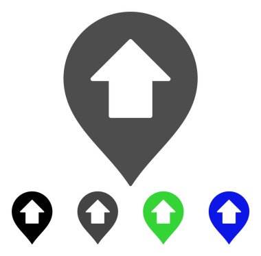 İleri ok işareti düz Yukarı simgesi