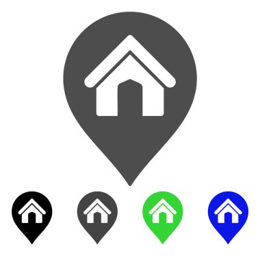 House Marker düz simgesi