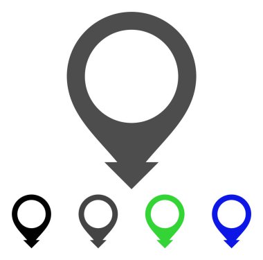 harita işaretçisi düz simgesi