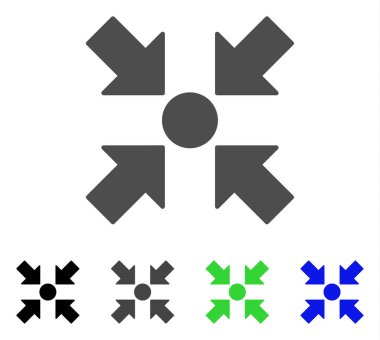 Toplantı noktası düz simgesi