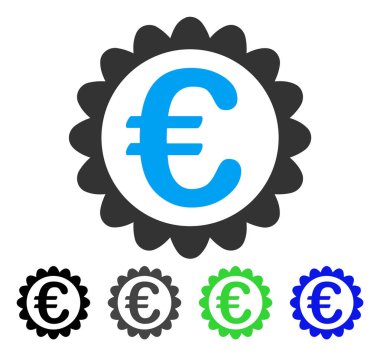 Avrupa kalite düz simgesi