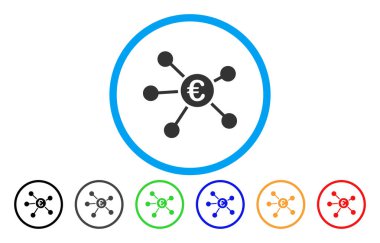 Euro Linkler yuvarlak simge