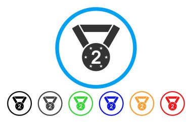 İkinci madalya yuvarlak simge