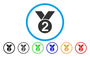 Gümüş madalya yuvarlak simge