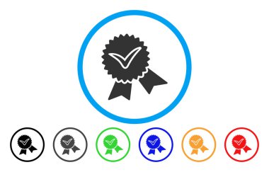 Doğrulama mühür simgesi yuvarlak