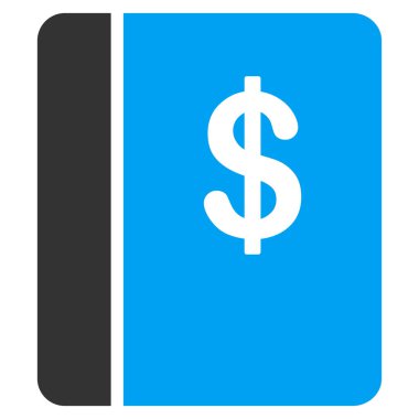 Hesap kitap düz vektör simgesi