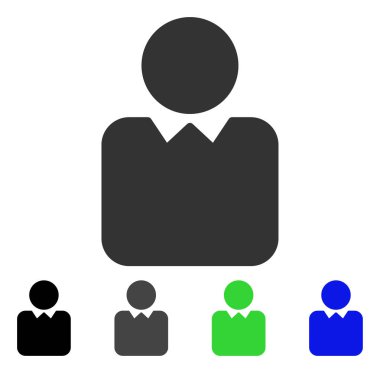 İstemci düz simgesi