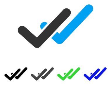 Doğrulama düz simgesi